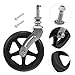 NOLITOY Wheelchair Replacement Wheel Drive Walker Wheels Replacement Front Fork Bearings Soft Skateboard Black