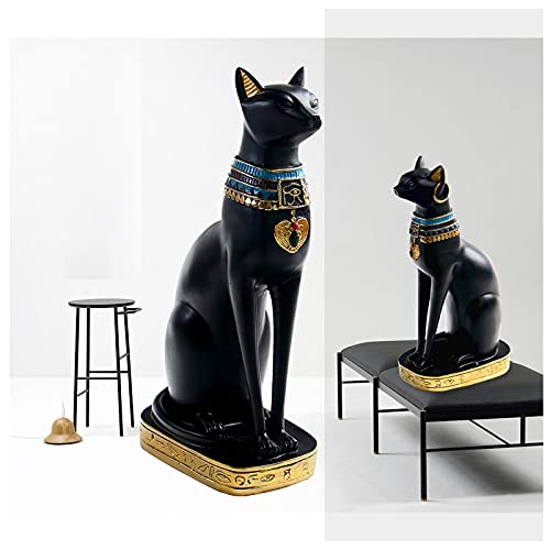 Amazon.co.jp: Plouluyt 樹脂エジプト猫バステト置物アニメエジプトの