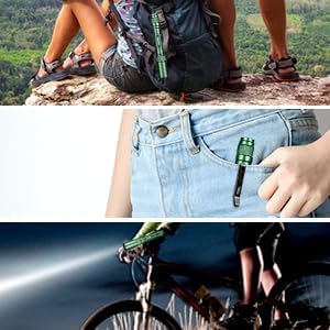 Miniatura 9 de Cargador de batería 18650 con 2 ranuras y linterna táctica, linternas superbrillantes de 5 modos para llevar diariamente al aire libre de campamento