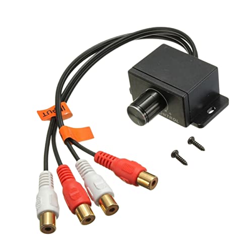 COOLHIYA Car Amp Gain Level Volume Control Knob Professional Audio Volume Adjuster