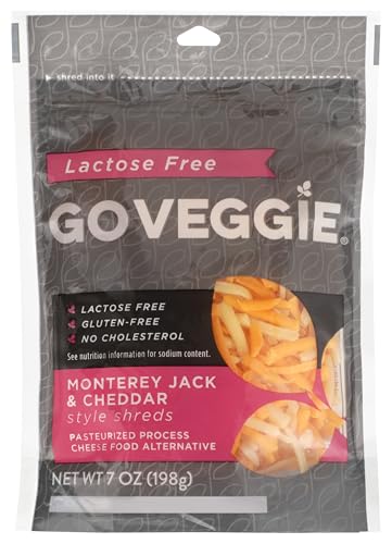 Go Veggie Cheese Shredded Monterey Jack, 7 Ounce (Pack of 12)