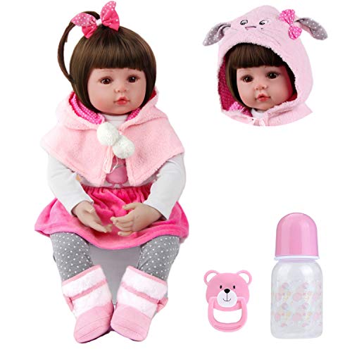 MAIHAO Reborn Puppe Lebensechte Puppen Reborn Babys Junge 18 Zoll Weicher Baumwollkörper Echte Babypuppen Realistische Puppe Toddler Baby Dolls Sieht aus wie EIN echtes Baby