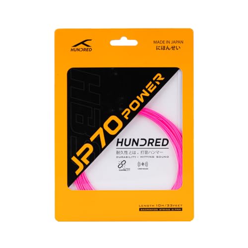 Image of Hundred JP 70 Power Badminton String | 0.70 mm High Repulsion & Power | Superior Durability & Tension Hold | Crisp Hitting Sound | Pro-Level Performance