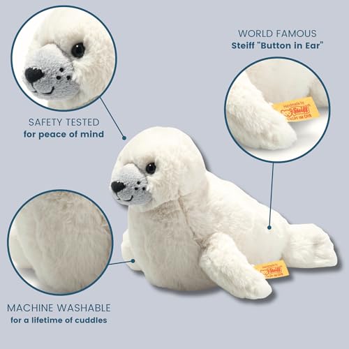 Soft Cuddly Friends ARO Heuler - 20 cm - Kuscheltier für Kinder - weich & kuschelig - waschbar - weiß (063886)