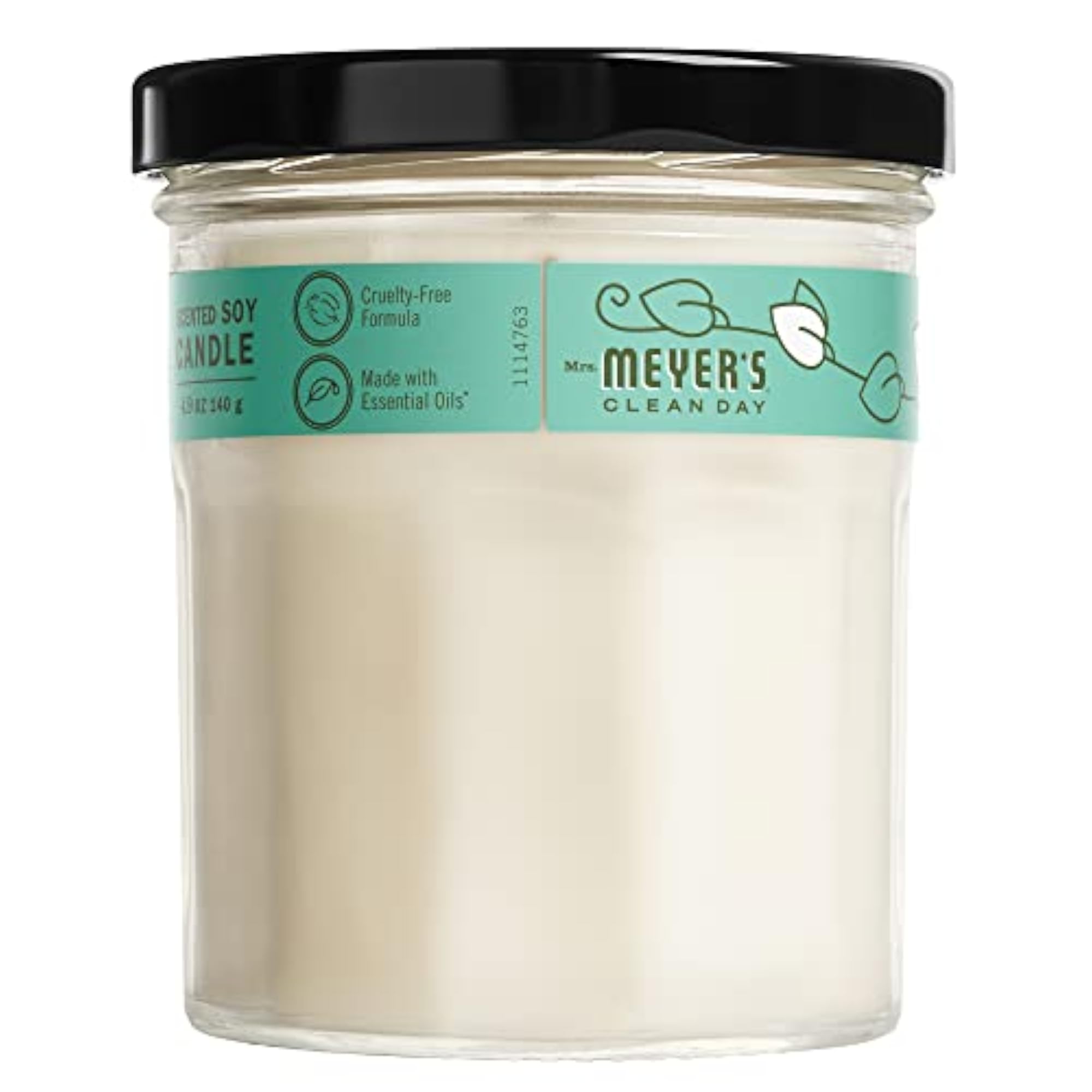 MRS Clean Day Scented Soy Candle, Basil, Gift for Home