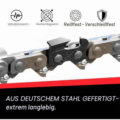 3 tallox professional Sägeketten halbmeißel .325" 1,3 mm 62 TG für 37 cm Schwert kompatibel mit Stihl – Ansicht 2