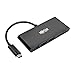 Tripp Lite USB C Hub Multiport Adapter Converter w/ 3x USB-A, Micro SD, SD/MMC Memory Card Reader Thunderbolt 3, Black (U460-003-3AMB)