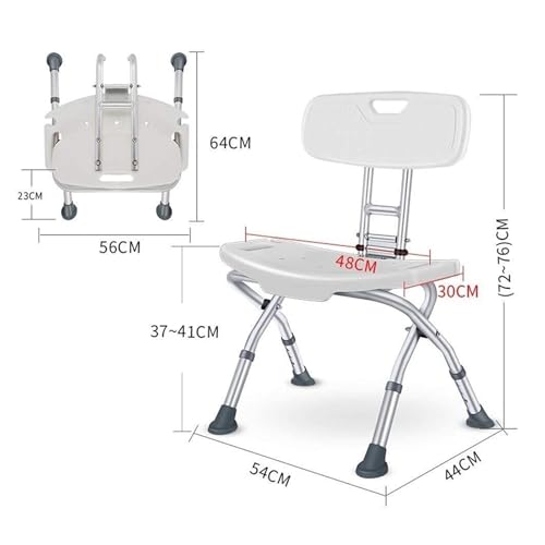 Tabouret de douche pliable pour douche senior sécurisée et ergonomique - 4