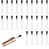 KACHIMOO Replacement Nail Polish Brush Kit Disposable Nail Art Brush Set With Handle Dip Powder Liquid Replacement Brushes Soft Bristles Nail Brushes,25pcs/Box