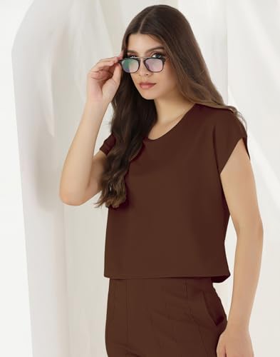Image of Selvia Women's Tops and Trouser Co ord Set| Lycra Dress for Woman Stylish