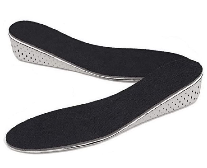 AlexVyan 1 Pair 10.5 Inch Long Light Weight Breathable Half 4.75 Cm (1.75 Inch) Orthopedic Memory Foam Height Increasing Shoes Insoles For Men and Women Height Increaser