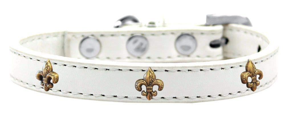 Collier Luxe pour Chien blanc pour vos balades citadines chics