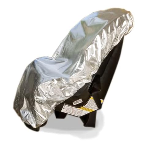 Car Seat Sun Shade Cover - Keep Your Baby's Carseat at a Cooler Temperature - Covers and Blocks Out Heat & Sun - Protection from UV Sunlight - Mommy's Helper Cover