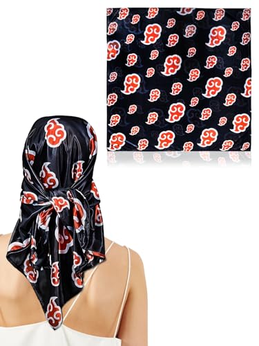 Silky Deluxe Anime Durag with Long Wide Tails - Satin Smooth Du Rag Fabric for Comfort Compression