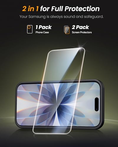 Image of for iPhone 17 Case Wallet with Stand, Built-in [2 Pack] Screen Protector & Card Holder & Camera Cover, Military Grade Drop Protection Phone Case for iPhone 17 6.3 inch 2025, Black