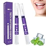 2 Piezas Blanquear Dientes, Gel Blanqueador de Dientes, Blanqueador Dental Violeta, Fórmula para uso diario, Ayuda a aclarar el color, Resultados visibles desde casa cómodamente