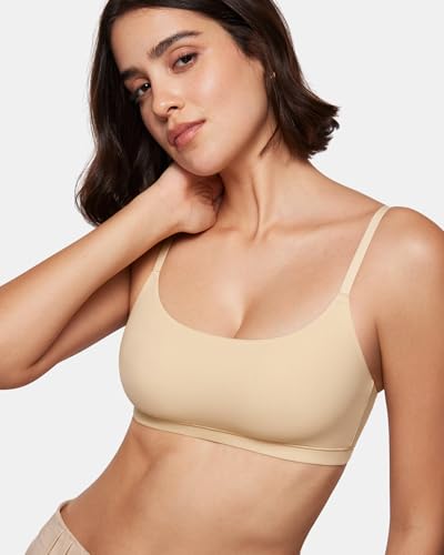Image of INLYRIC Women's Inbarely Bralettes Cami Bras No Underwire Wireless Seamless Unlined Comfort Sports Bra