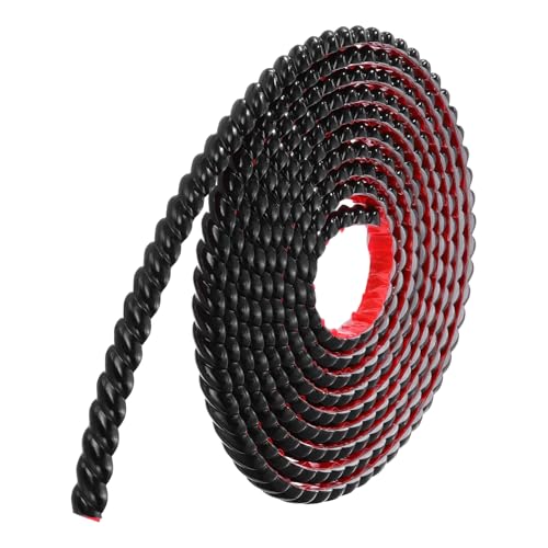 QUARKZMAN Moldura autoadhesiva para paredes 0.8' x 16 pies Moldura flexible autoadhesiva para paneles de pared Franjas de papel tapiz para zócalos de suelo de bricolaje, negro