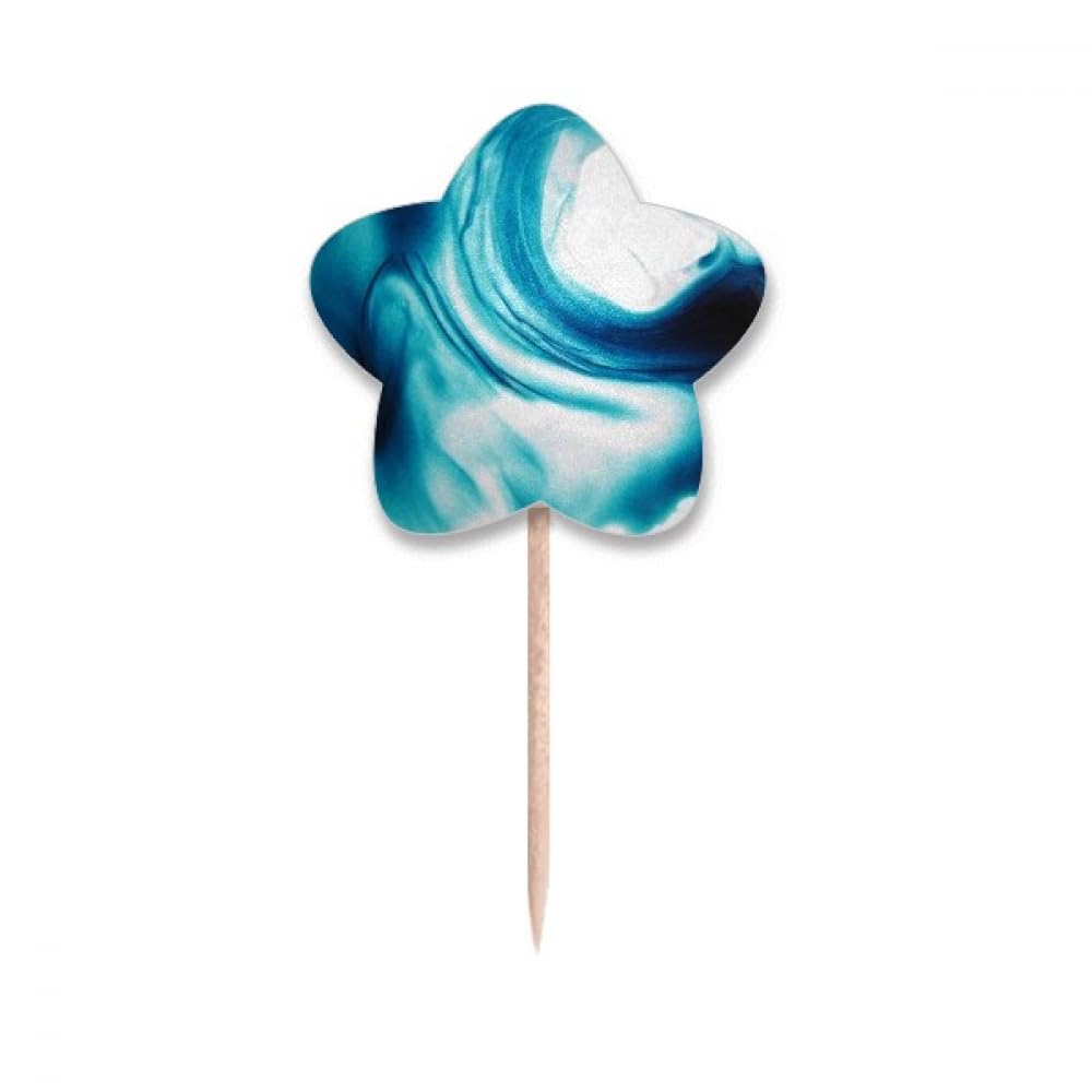 Cure-dents transparent bleu étoiles pour éliminer les résidus