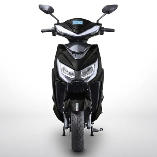 Image of Ryoto Electric Scooter Non RTO Lithium-ion, Top Speed: Approx. 25-30 km /h, Range (Mileage): Approx. 70-90 km per Charge, Waterproof Electrical Bike Scooty (Black)