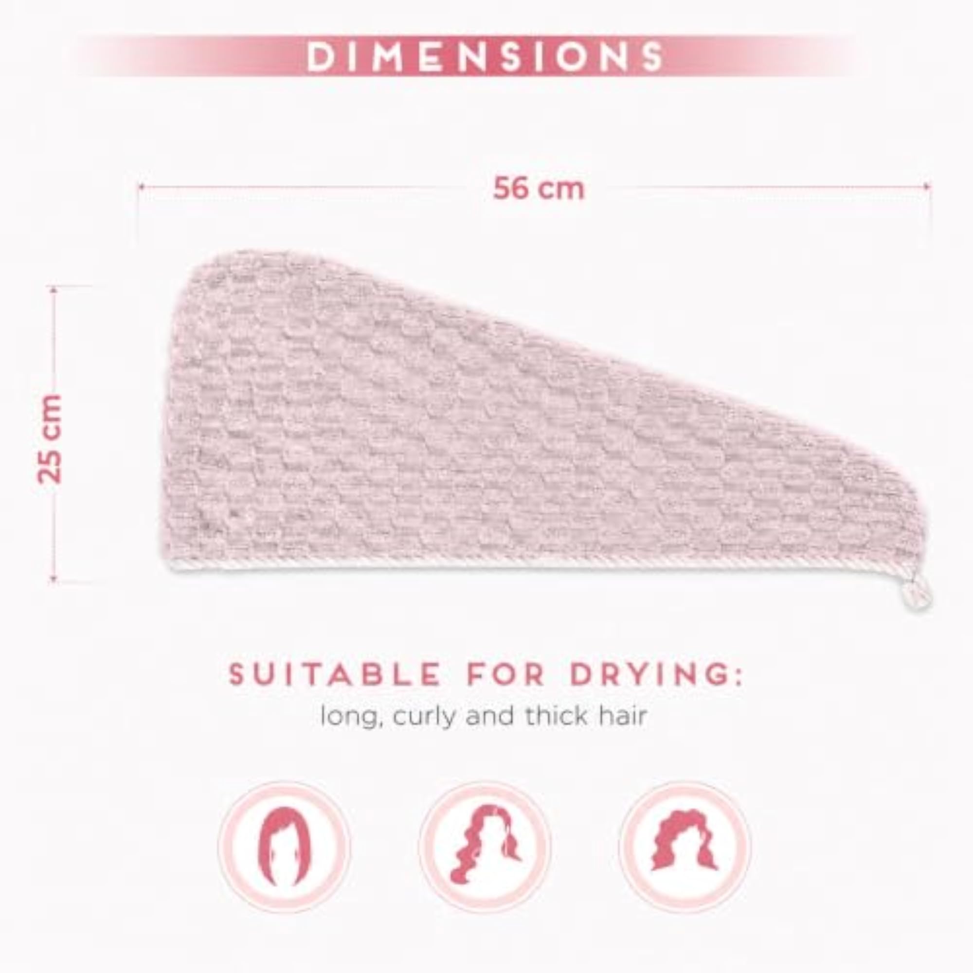 Dual Colour Hair Towel Wrap for Women