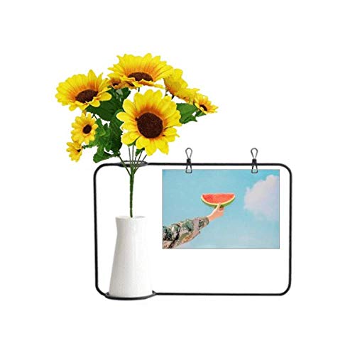Carte de bénédiction tournesol et bouteille nature pour un cadeau unique