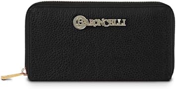 Baroncelli Leather Wallets For Women Size Large Black