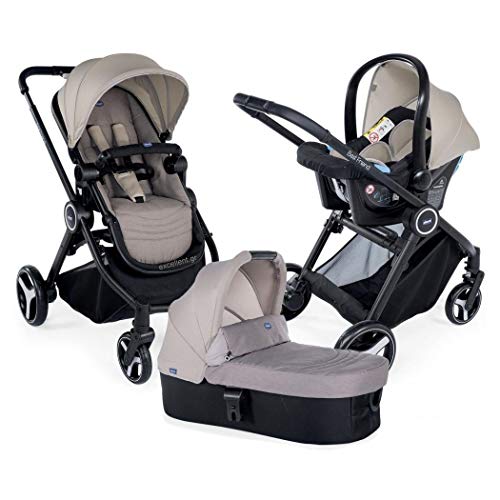 Chicco Trio Best Friends 00079146140000 Cochecito, 0 Meses +, Beige (Light)