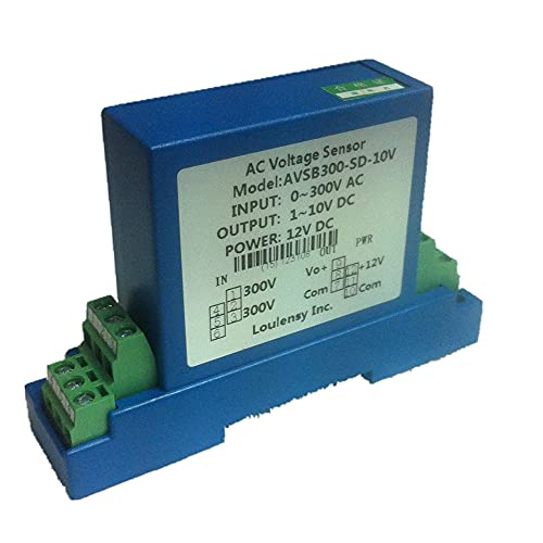 Loulensy DC Voltage Transducer Voltage Sensor Transmitter Transformer Input 0-50V DC Output 0-10V DC