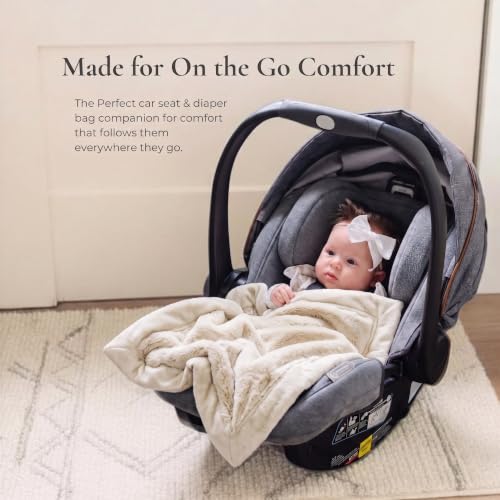 Saranoni Blankets for Babies | Ultra-Soft Lush and Boutique Quality Baby Blanket | Ivory, Mini - 15" x 20" by Saranoni - Image 5