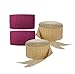 Dark Metallic Gold and Maroon Burgundy Crepe Paper Streamers (2 Rolls Each Color) MADE IN USA!