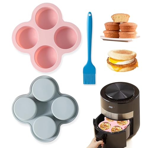 Reusable Silicone Air Fryer Egg Mold, Non-Stick Air Fryer Baking