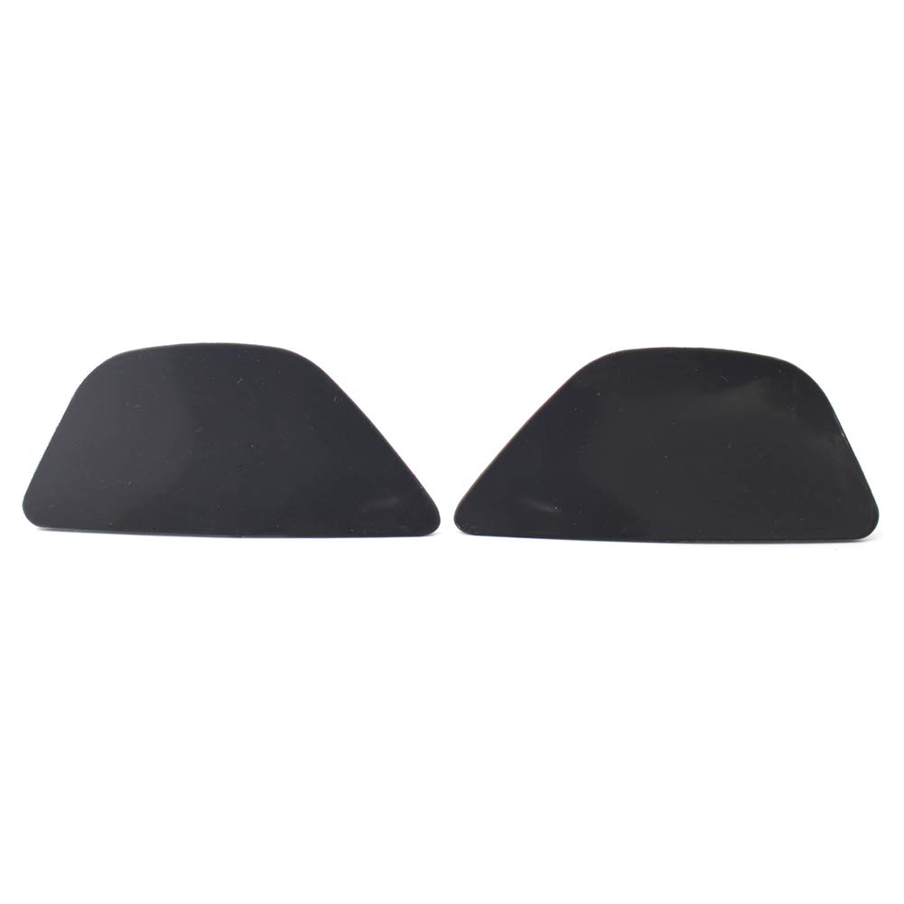 Cninba13 Motor 2pcs Front Bumper Headlight Washer Nozzle Jet Cover Caps for BMW 5 Series F07 2013-2017, Black