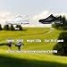 PGM Waterproof Golf Shoes Mens - Summer Breathable Mens Shoes Spiked - Golf Training Sport Sneakers Anti Slip Walking Footwears Outdoor Size 10.5 Black