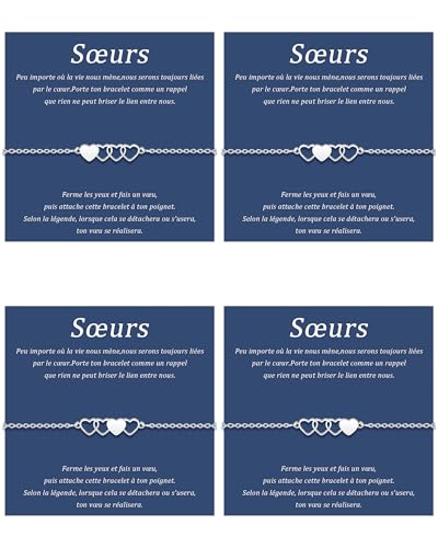 SUNSH 4 Bracciale per Sorelle/Migliore Amica Bracciale per Ragazze,Braccialetto Della