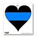 Thin Blue Line Heart - Police Policemen - Window Bumper Laptop Sticker