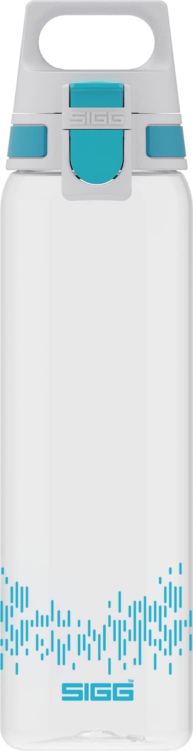 Sigg, Tritan Renew Water Bottle, Total Clear ONE MyPlanet Aqua, Suitable For Carbonated Beverages, Dishwasher Safe