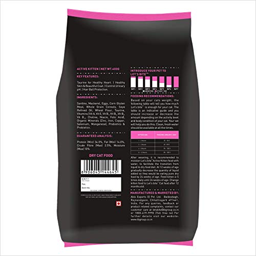 Lets-Bite-Active-Kitten-Dry-Cat-Food-Fish-Flavor-400gm-Buy-1-Get-1-Free