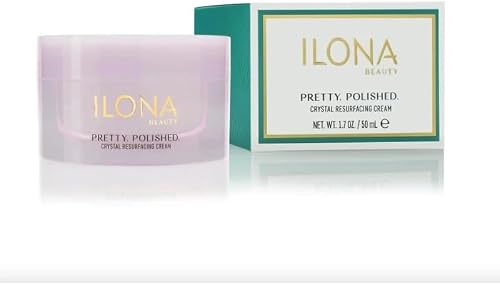 ILONA Pretty. Polished. Crystal Exfoliating Face Scrub | Gentle Microdermabrasion Exfoliator with Lactic Acid & Natural Crystals for Softer, Radiant Skin, 1.7 oz.
