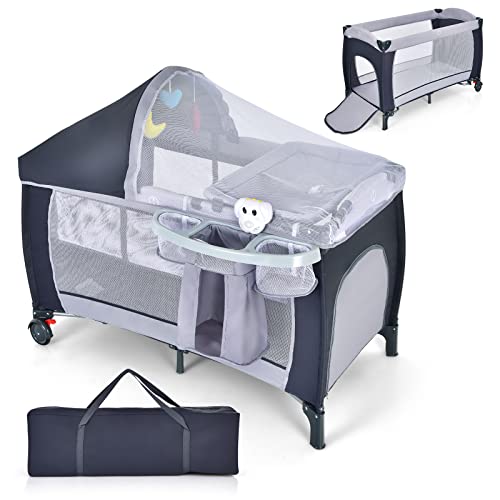 4 en 1 Lit Parapluie COSTWAY