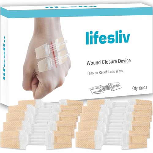 lifesliv 10Ct Long Zip Stitch Abdominal Incision Zipper Strips
