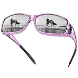 URUMQI Polarized Sunglasses Fit Over Glasses for Men Women, Wraparound Sunglasses UV400 Protection for Driving Fishing