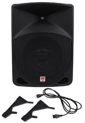 Rockville RPG10 10" 600W Peak/ 150W RMS, Powered 2-Way DJ/PA Speaker System, XLR/RCA/1/4" Inputs, Lightweight ABS Cabinet, for DJs, Live Sound, and Events