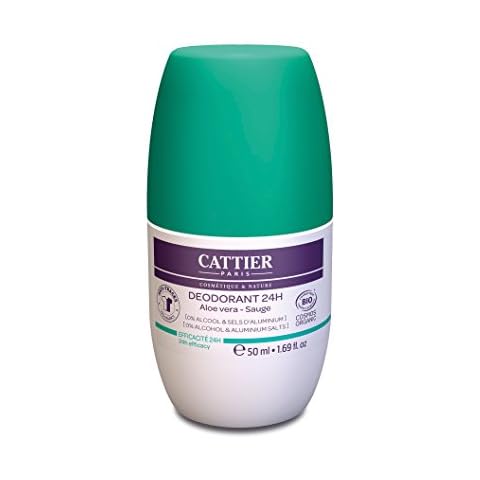 Cattier Aloe Vera Roll-On Deodorant without Aluminium Salts, Natural Cosmetics 50 ml Cover