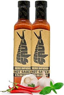 Hank Sauce Herb-Infused Hot Sauce - Versatile Hot Pepper Sauce with Fresh Basil