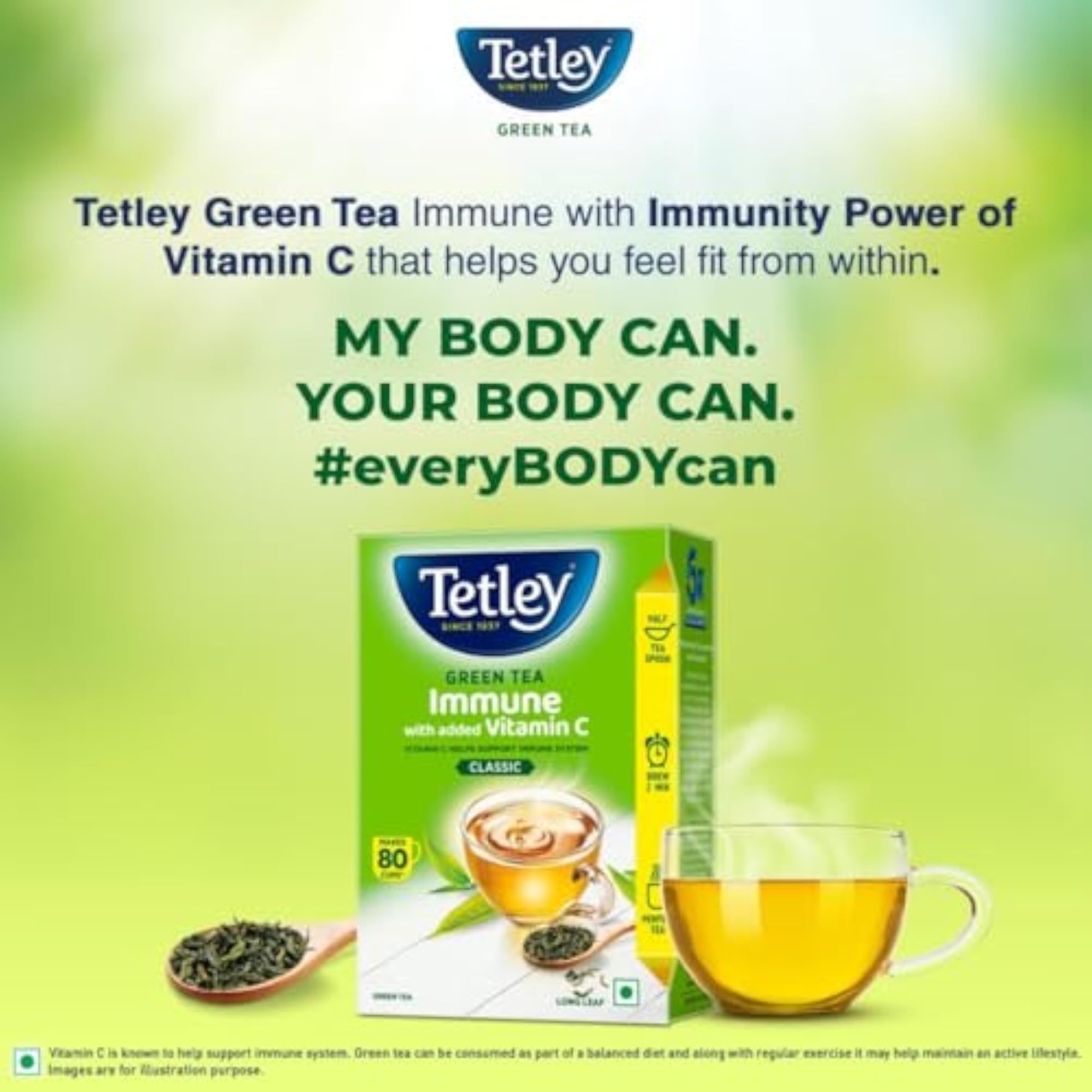 Tetley Long Leaf Green Tea, 100 Grams