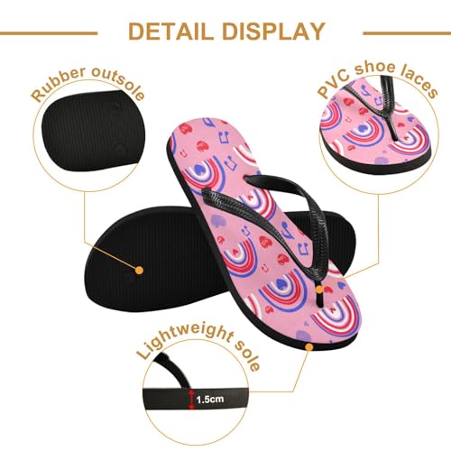 Nander Rainbows Sandal Flip Flops of Men's & Women's,Beach Slippers Flip Flops Shower Shoes2