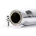 Tesmirror Motorcycle stainless steel Slash Cut Exhaust Muffler Pipe for Chopper Cafe Racer Silencer (one piece)