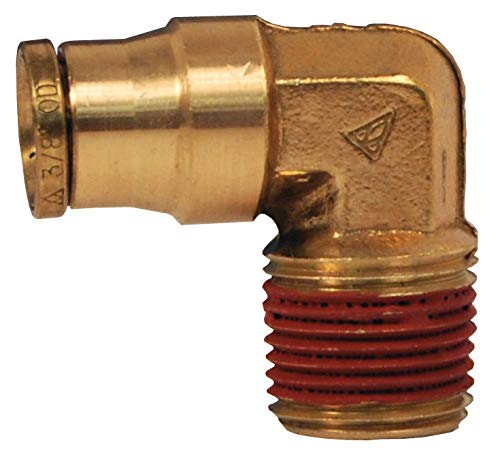 Dixon 696X4 Forged Brass Push-in Male Elbow 3/16" Tube x 1/8" Male NPTF