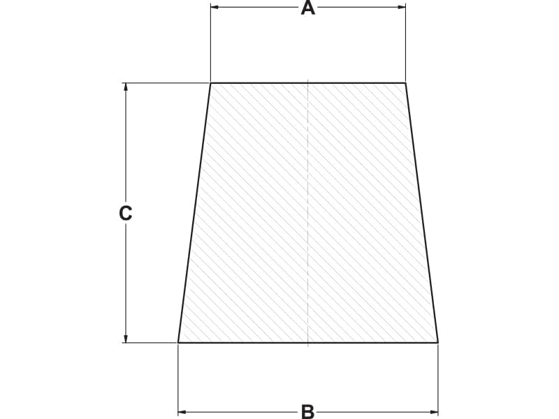 Caplugs BN00 – BN-SH Series – Tapered Plugs, 100 Pack, Black Neoprene, Max OD 0.594